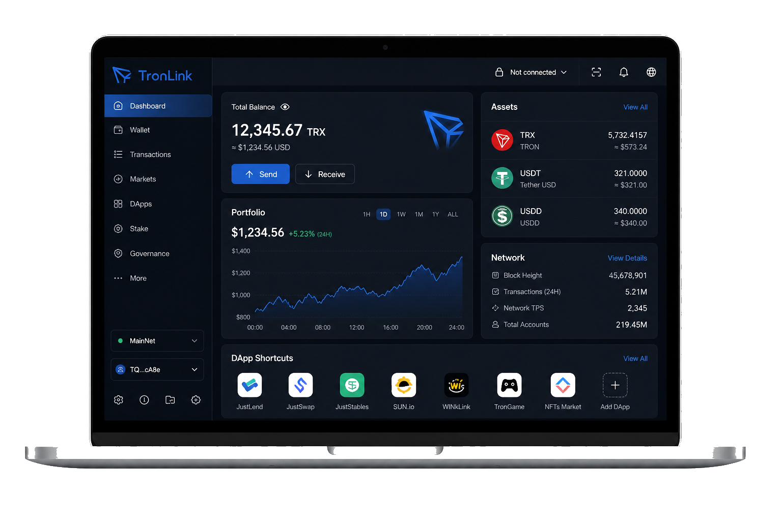 TronLink desktop wallet